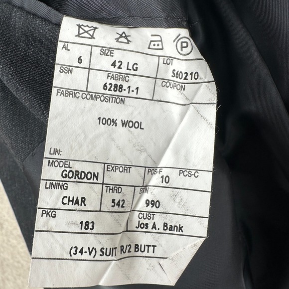 Jos. A. Bank Charcoal Suit - Picture 8 of 15